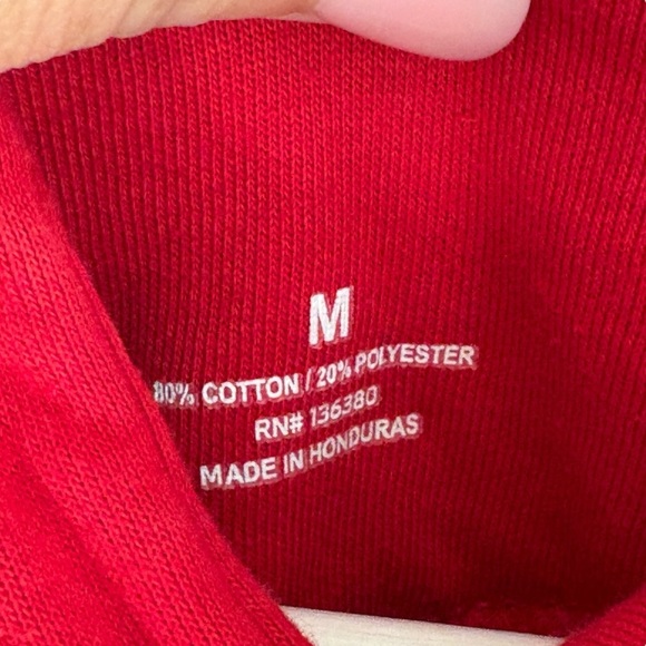 Alabama Crimson Tide Red Embroidered Hoodie Football Sweatshirt Size Medium - Picture 6 of 6